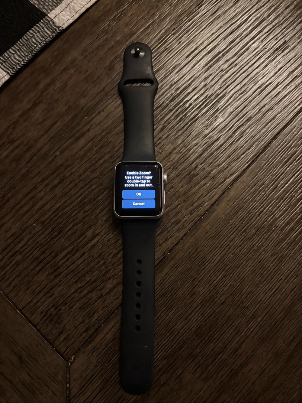 Apple Watch with Black Sport Band Series 3